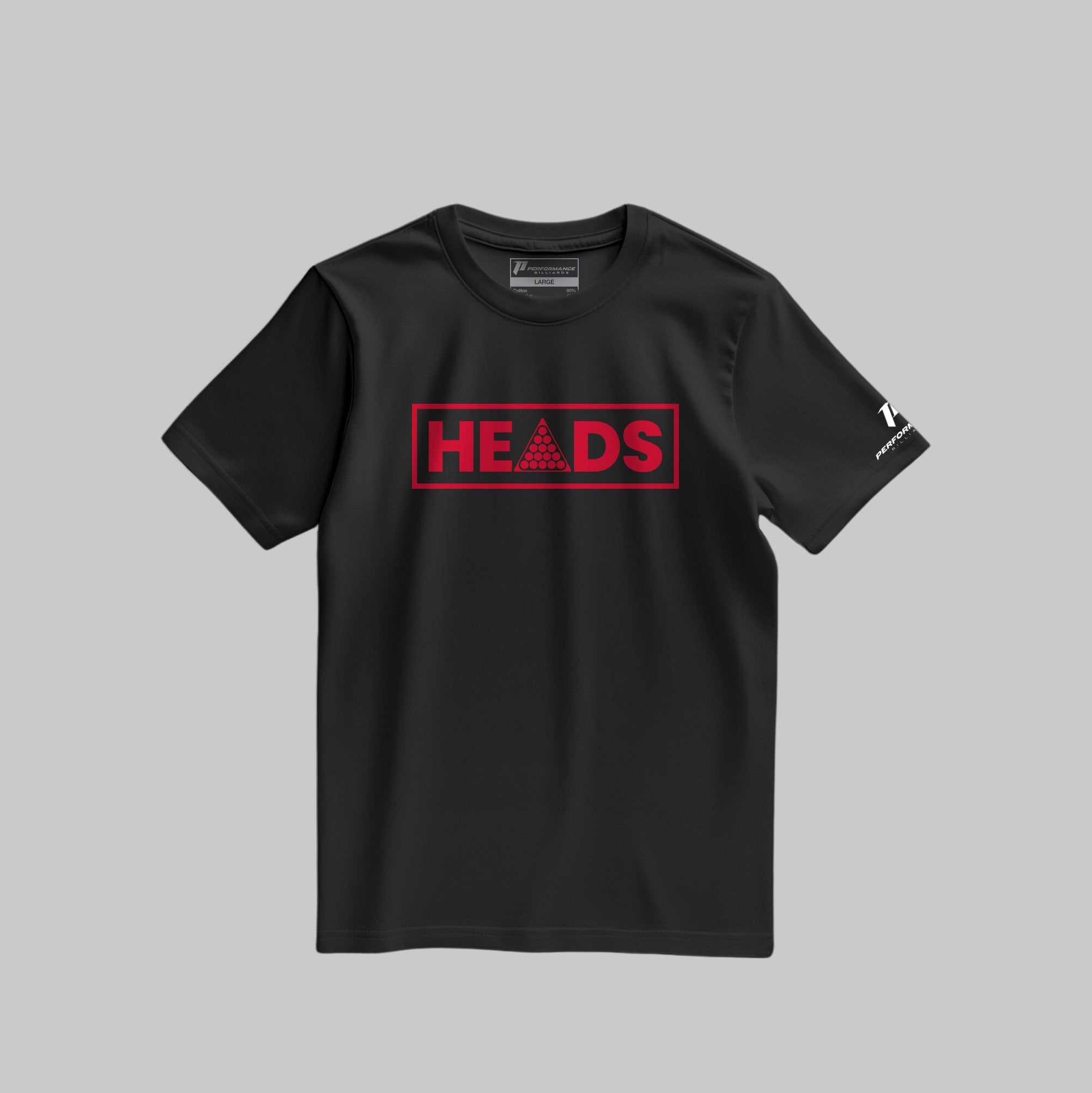 Performance Billiards - "Heads" Tee